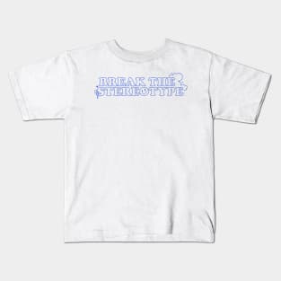 NCT Dream Hello Future Inspired Shirt and Merchandise 'Break the Stereotype' Positive Quote (Blue Ver. 2) Kids T-Shirt